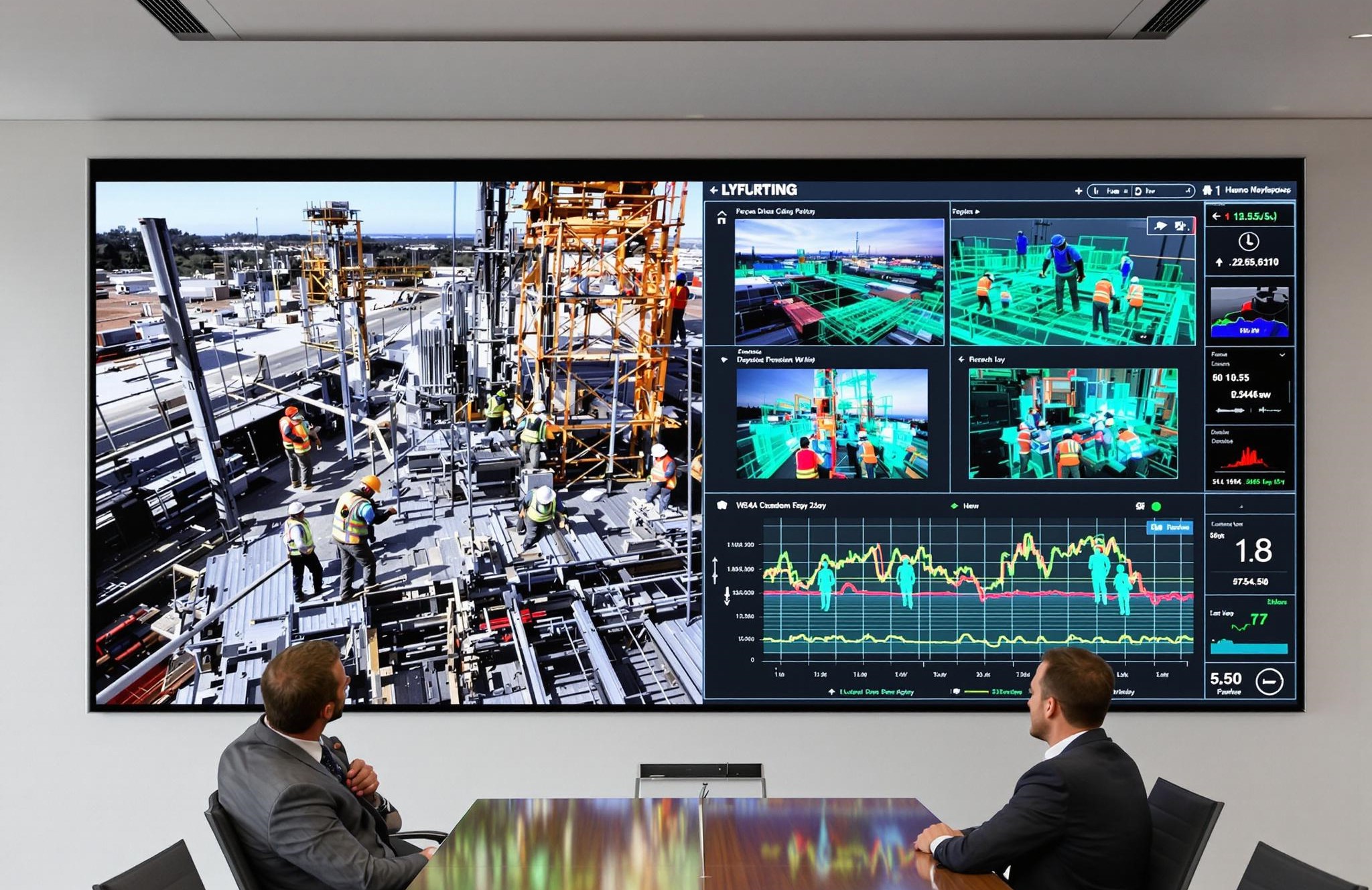 Construction site health and safety being monitored in real time