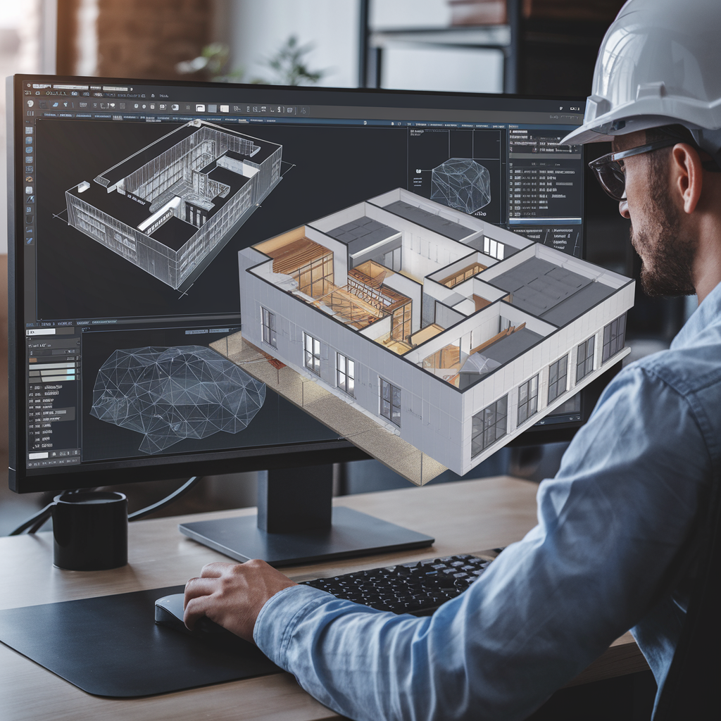 Converting drawings and point clouds into 3D BIM models