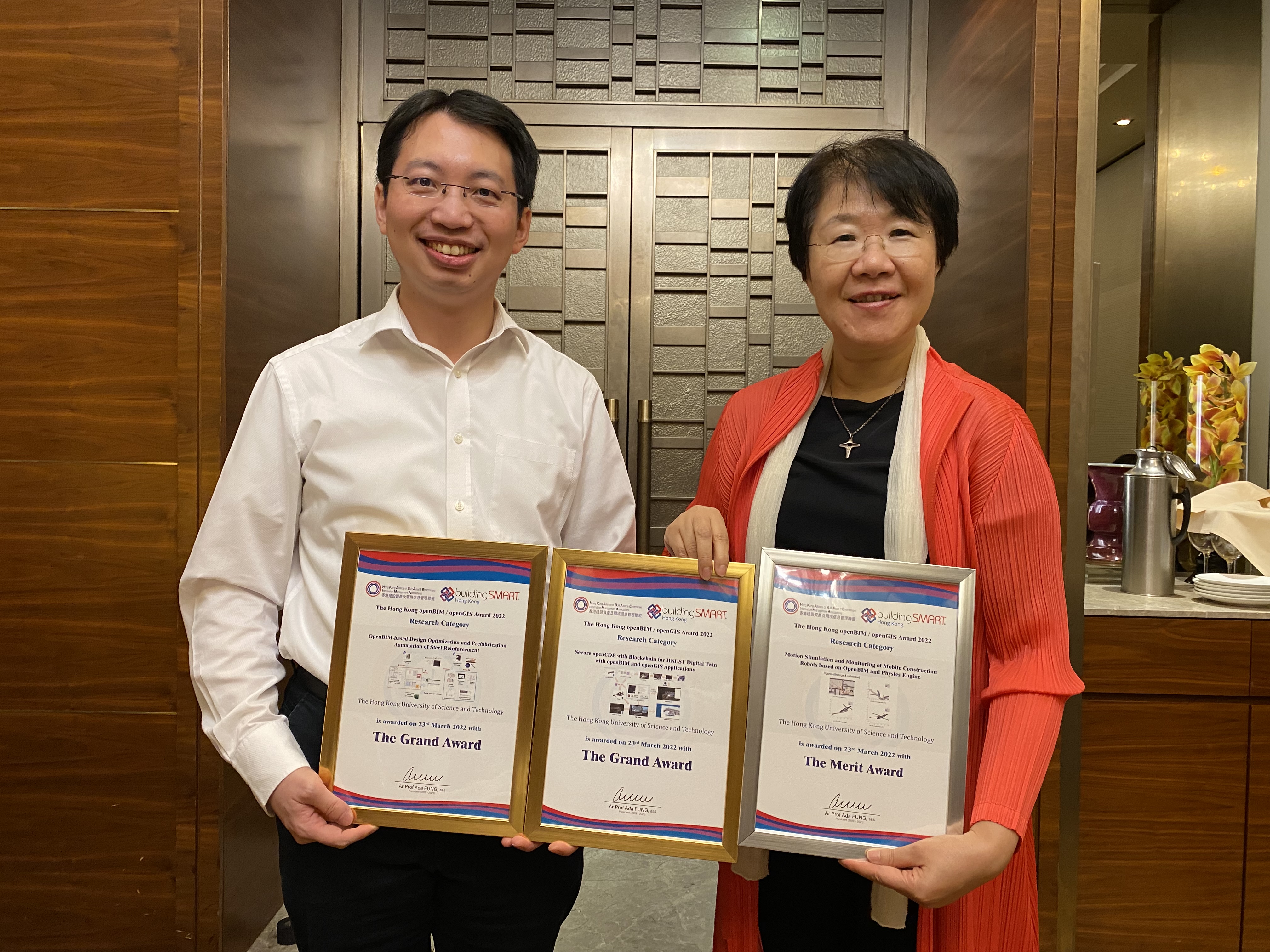 CIVL Students Receive Awards in the Hong Kong openBIM/openGIS Award 2022