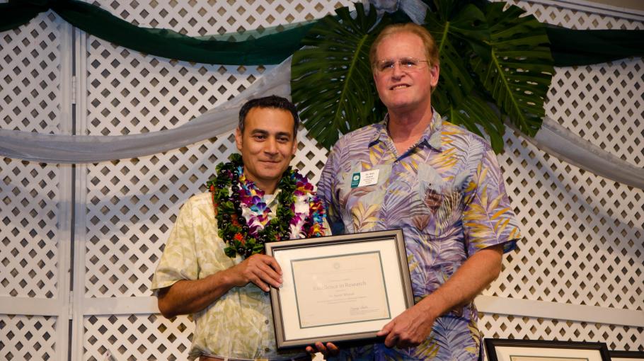 Dr. Samir Khanal (PhD, 2002) has received the 2016 Excellence in Research Award from the College of Tropical Agricultural and Human Resources, University of Hawaii.