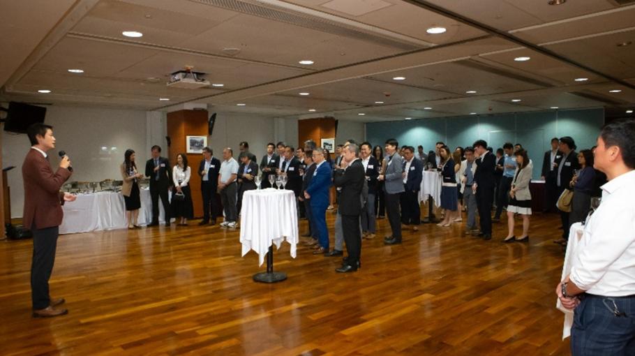 Prof. Tsang addressing a vibrant crowd of professionals, academics and government representatives