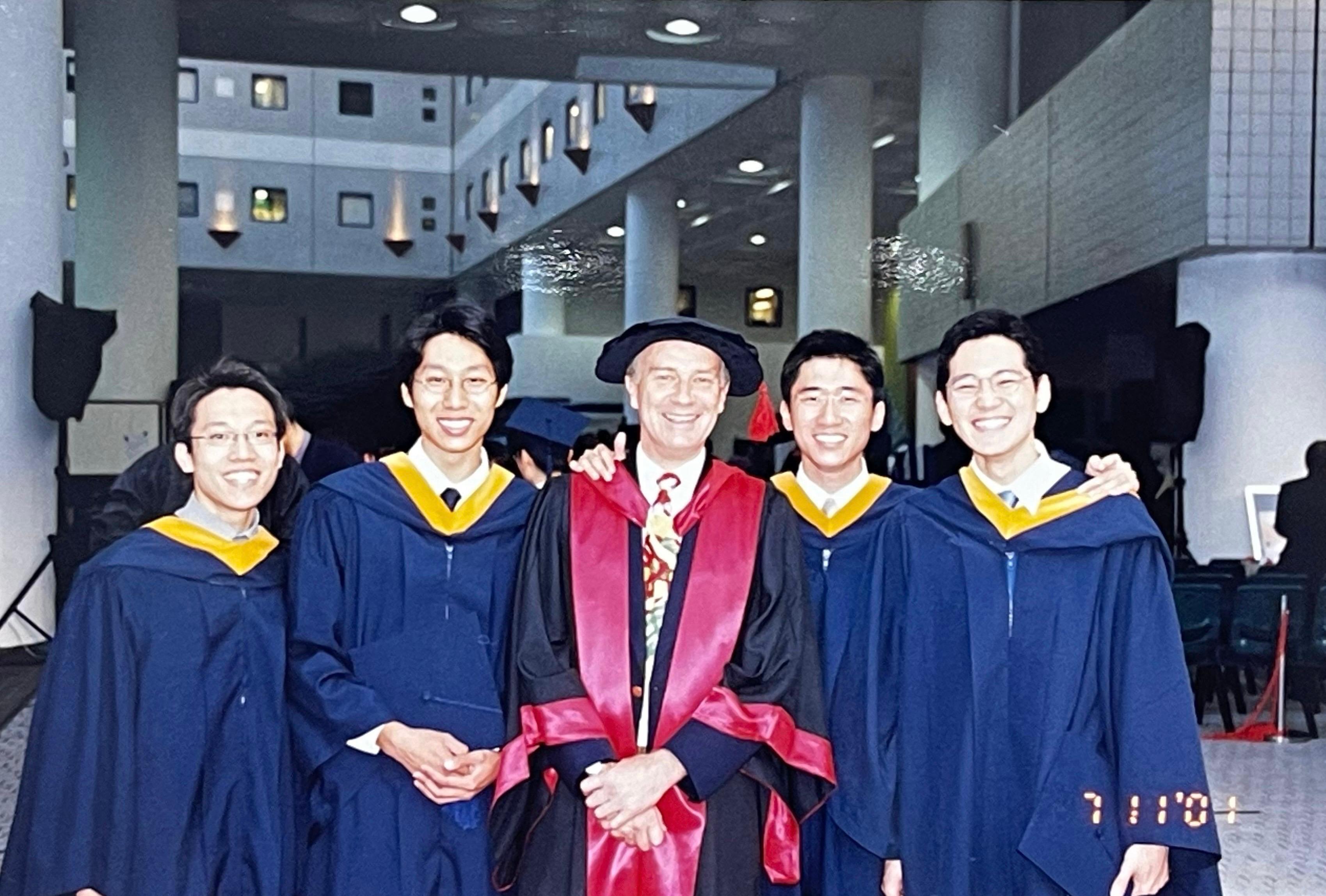 Michael Leung with the late Professor Neil Mickleborough, a mentor who greatly influenced his journey at HKUST and in Australia.