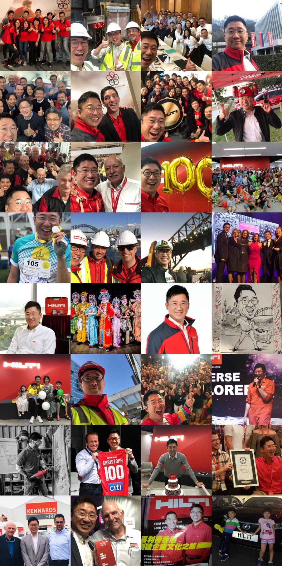 Michael Leung reflecting on key milestones at Hilti, including impactful projects in Macau and Australia that shaped his career.