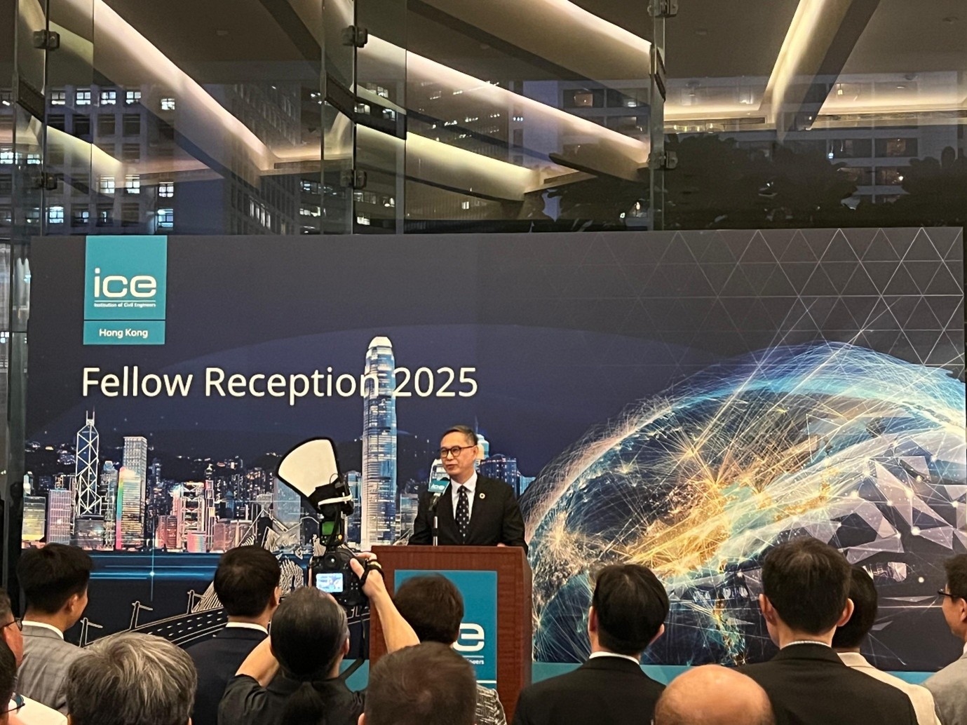 Ir Ricky Lau addressing the attendees